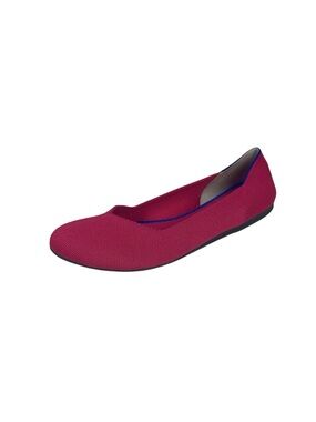 Rothy’s Rounded Toe Ballet Flats The Flat Knit Shoes Womens 10 Bright Pink Round